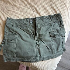 Pacsun Olive Green Women's Cargo Skirt